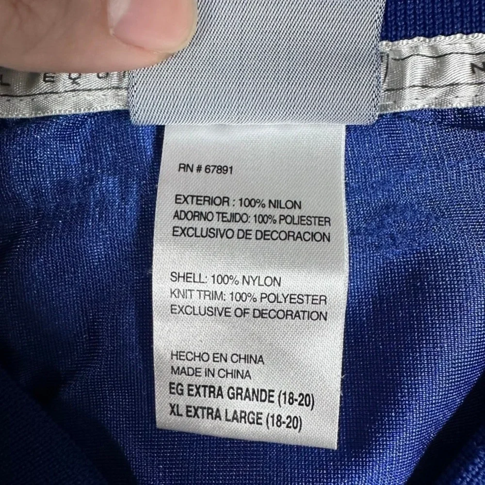 Reebok NFL Jersey Youth XL Blue Plaxico Burress 17 New York Giants Mesh‎